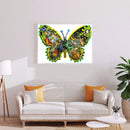 5D DIY Diamond Drawing Kits Full Round Drill Pansy Wall Decor Crafts (B4979)
