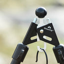 Tent Canopy Strut Pole Thimble Adjustable Top Support Connector (Black 1pc)