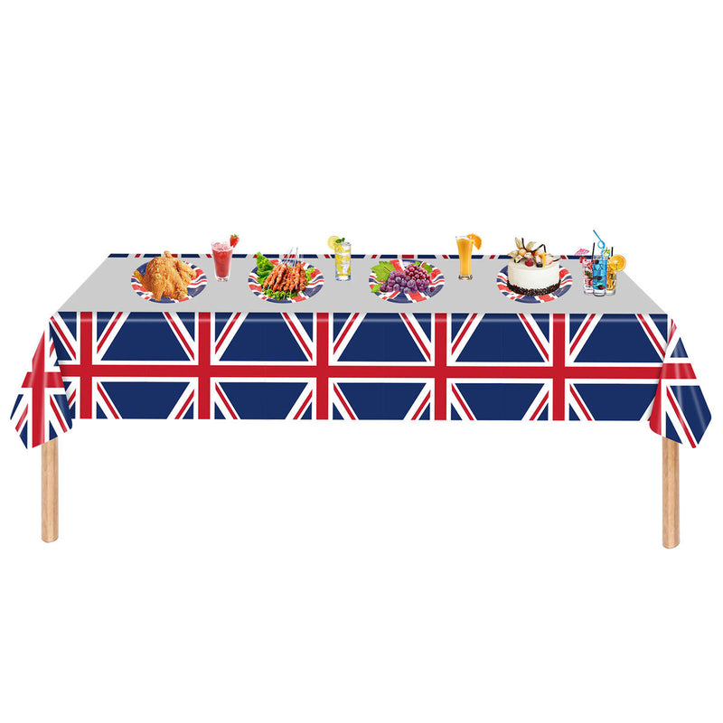 United Kingdom Flag British Party Supplies UK Flags Paper Plates Tablecloth