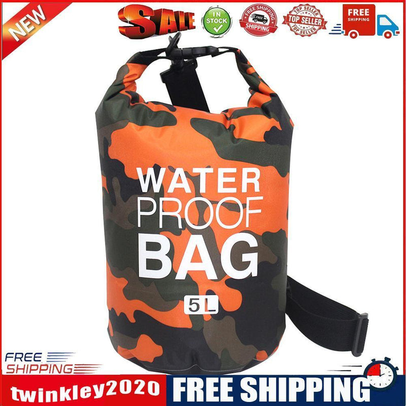 Waterproof Dry Sack Kayaking River Trekking Float Sailing Backpack (5L)