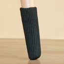 4pcs/set Pure Chair Feet Sock Thickened Table Leg Knitted Cover (Black)