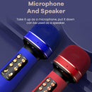 WS-898 Karaoke Bluetooth-Compatible Microphone Wireless Sing Mic Kit (Blue)