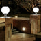 LED Solar Power Acrylic Round Ball Light Outdoor Garden Wall Pillar Lamp Newly