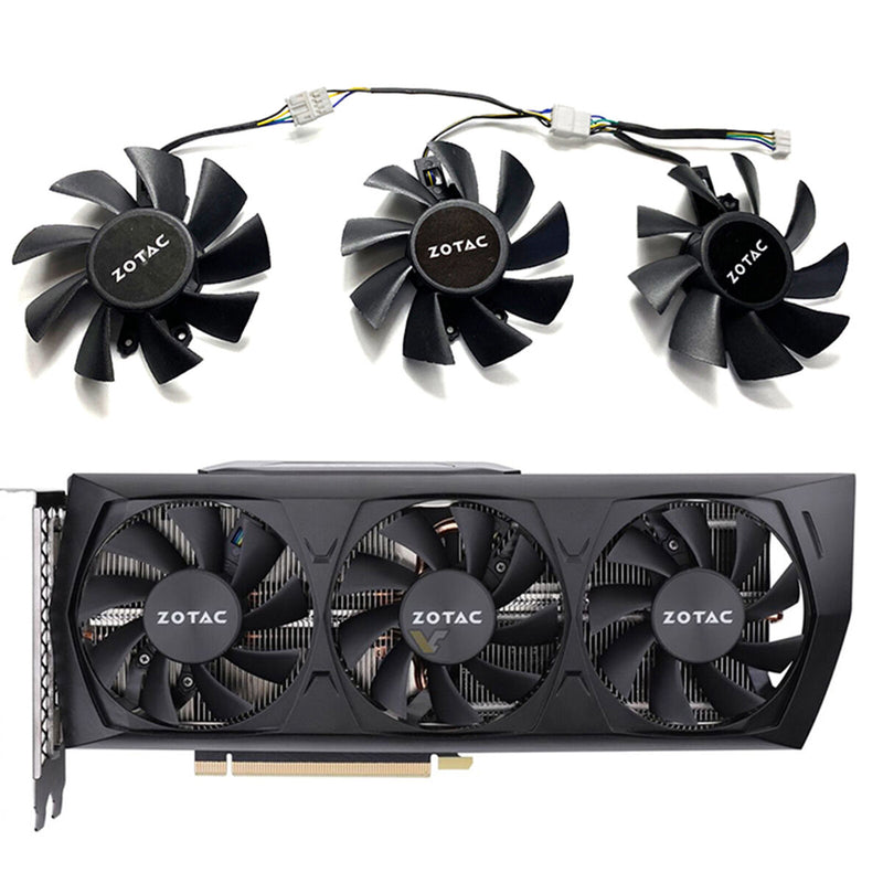 Cooling Fans Set for ZOTAC RTX3060 3060ti Thunderbolt GE PRO Graphics Card