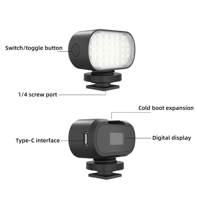 Vlogging Live Broadcast Rechargeable Switchable Selfie Fill Light Video Light