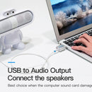 X/B Vention Sound Card for Microphone or Webcam, USB to 3.5mm Jack, e