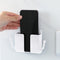 Adhesive Remote Control Mobile Phone Charging Plug Organizer Rack (White) Newly