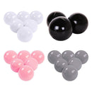 100pcs PVC Macaroon Ocean Balls Baby Kid Colorful Sea Balls (Tricolor 5.5cm