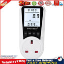 Digital LCD Power Meter Wattmeter Socket Kwh Energy Meter (UK 230V 13A) Newly