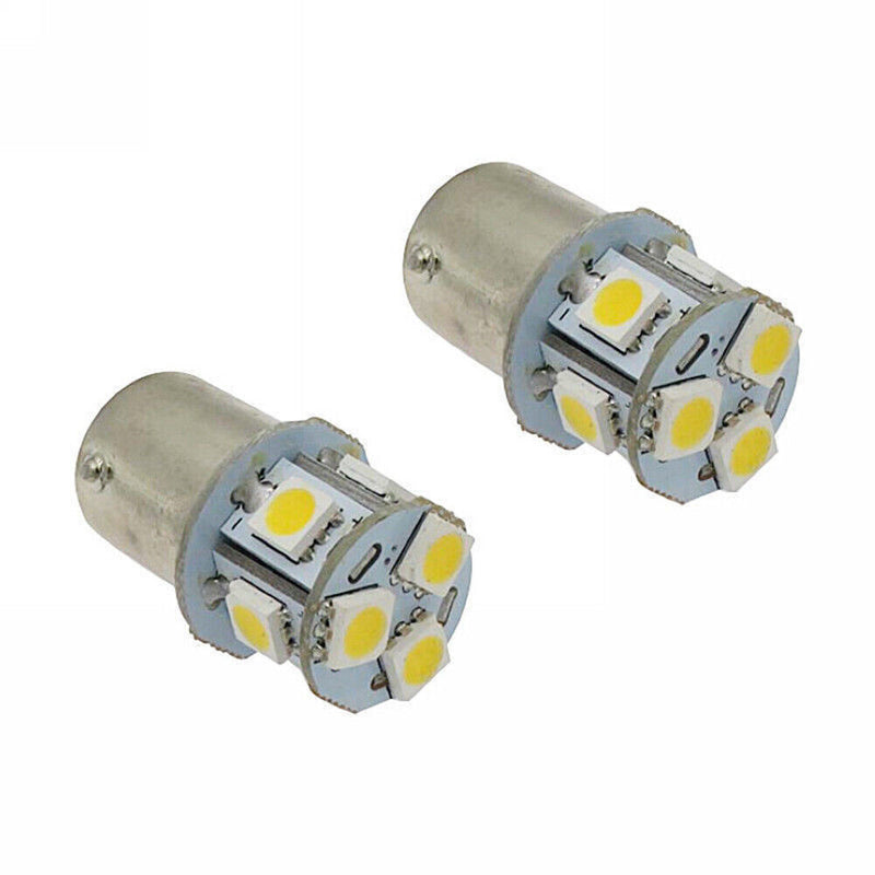 White 12V Lamp Bulb Turn Signal BA15S R5W 1156 Car Tail Light 5050 8SMD LED