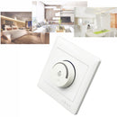 86*86mm White Adjustable Light Switch Brightness Controller Dimmer Switch Lamp