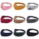 Winter Warm Cross Headband Twisted Knotted Headwrap Headwear Sports Hair Bands