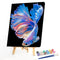 Guppy Canvas Paint By Numbers Oil Hand Painted DIY Drawing Kit Home Decoration