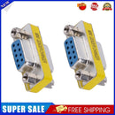 2pcs DB9 Female to Female Adapter Gender Changer Serial RS232 Coupler