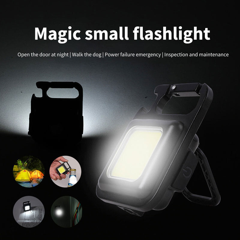 COB Emergency Light with Black Storage Box Multiple Lighting Modes Work Light