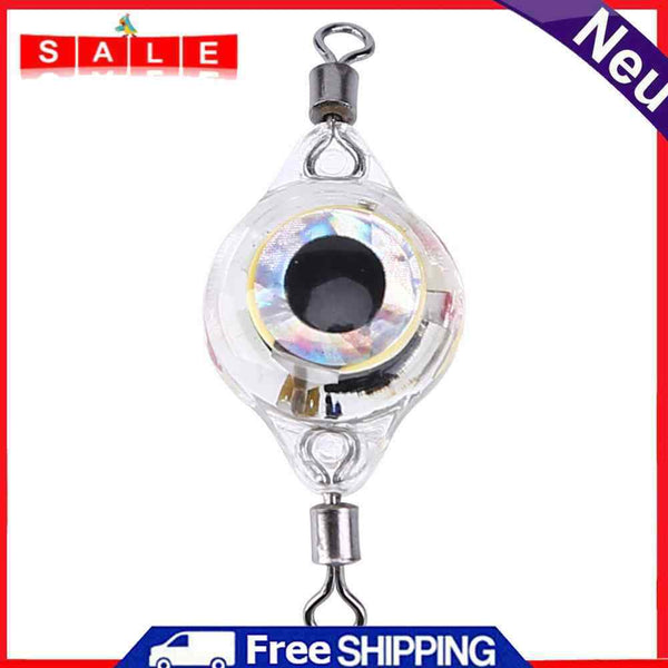 LED Waterproof Attractive Fishing Lights Eye Shaped Mini Fishing Lure Lamp Tools
