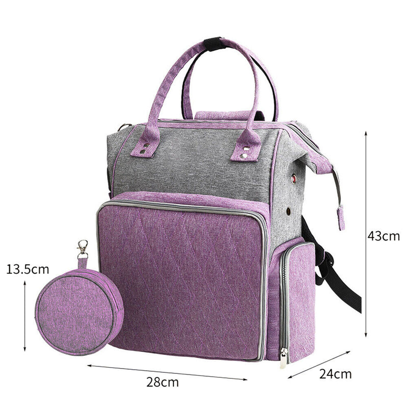 #A 600D Oxford Backpack Travel Portable Crochet Bag Needles Yarn Storage Organ