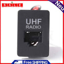 Dashboard Switch Panel RJ45 UHF Radio Pass Through Adapter Mic Socket Connector