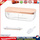 Ice Cube Tray with Lid Silicone Ice Maker Mold Bar Kitchen Tools (Pink) Newly