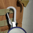 6x Carabiner Clips Outdoor Camping Aluminum Quick Hanging Mountaineering Buck