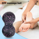 Peanut Massage Ball Body Fascial Yoga Exercise Fitness Ball (Black Pink) Newly