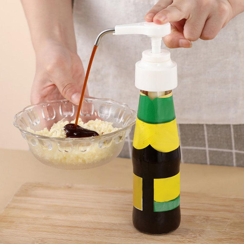 Sauce Saving Oyster Oil Squeezer Ingredient Can Bump Kitchen Tool (Black)