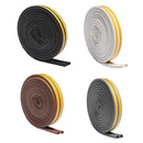 10pc Self-adhesive Soundproofing Anti Collision Window Seal Strip 10m Black