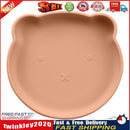 Children Dishes Baby Silicone Sucker Feeding Bowl Kid Dining Plate (Red) Newly