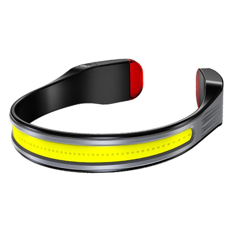 COB LED Headlight Portable 500LM Headlamps Torch for Camping Hiking (Grey)