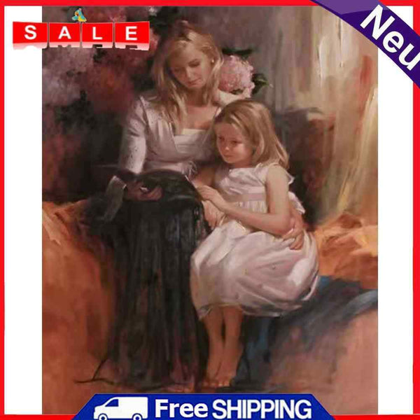 DIY Character Frameless Oil Paint by Numbers Kit Picture Handpainted Home Decor