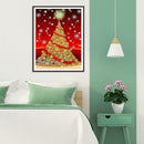 #A Christmas Tree Diamond Painting Special-shaped Partial Drill 5D DIY Wall Deco