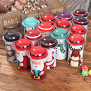 Christmas Large Capacity Candy Tin Box Iron Storage Can Children Gift Boxes