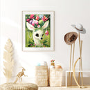 5D DIY Full Round Drill Diamond Painting Holiday Elk Rhinestone Artwork Kit