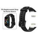 Silicone Smart Watch Strap for Honor Band 6 Replacement Wristband (Black) Newly