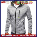 Hooded Zipper Men Long Sleeve Print Leisure Autumn Winter Cotton Fashion Coat