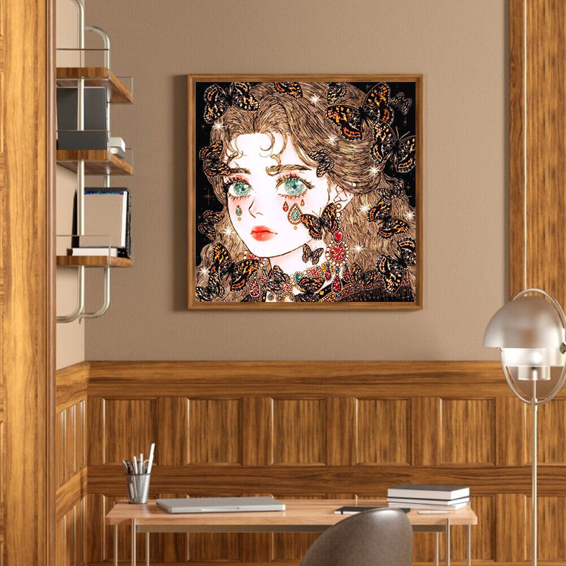 5D Diamond Painting DIY Butterfly Beauty Full Round Drill Picture (NY142)