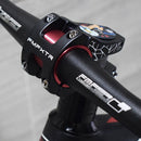 0 Degree MTB Road Bike Handlebar Stem 31.8/35mm Bicycle Riser Stems (Black)