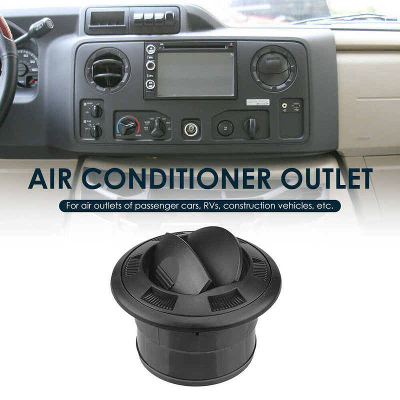 2.95 inch Bus RV A/C Air Vent Air Conditioning Outlet with ST2.9x13 Screws
