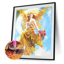 Partial Special Shape Diamond Painting Woman on Moon Art Picture (YX200)