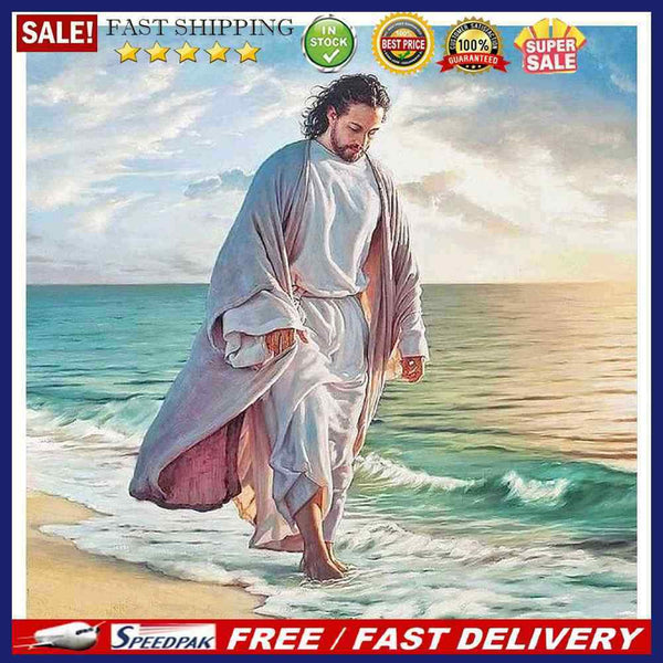 Oil Paint By Numbers Picture DIY Drawing Man on the Beach Handmade Gift Adu