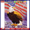 5D DIY Flag Eagle Full Square Drill Mosaic Diamond Painting Rhinestone Art Cr