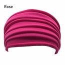 Running Headwrap Wide Sports Headband Stretch Hair Band Fold Yoga Hairband