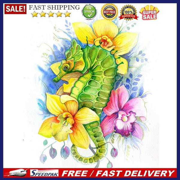Animals in Flowers Partial Oil Paint By Numbers Kit DIY Wall Art Picture Craf