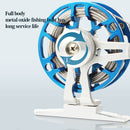 Stainless Steel Fish Buckle Lock Set Live Fishing Lock Belt Stringer (Blue)