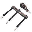 Camo Adjustable Elastic Shirt Holder Straight Stirrup Belt Suspender Garter