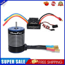 HOBBYFANS 3650 Waterproof Brushless Motor 60A ESC for 1/10 RC Cars (4300KV)