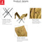 Log Carrier Tote Bag, Canvas Waterproof Firewood Carrying Holder (Khaki)