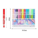 12pcs / lot Erasable Highlighter Fluorescent Marker Pen Art R5X7 Painting V7T3
