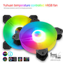 COOLMOON 12cm PC Case Cooler Fan 5V 3Pin ARGB PWM CPU Radiator Cooling Heatsink