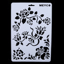6x Layering Stencils  For Walls Painting Scrapbooking Embossing Paper Newly